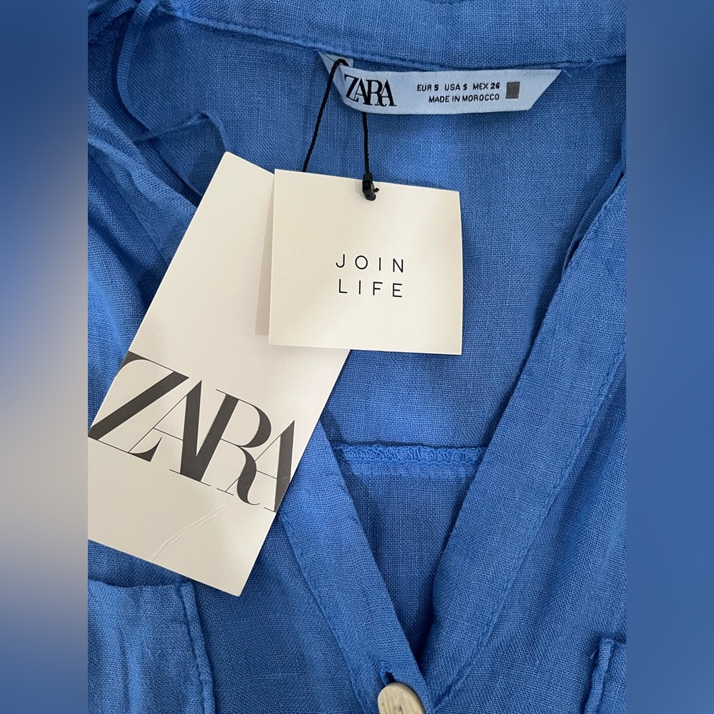 Zara Rayon Button Up Top - Picture 4 of 4